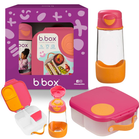 b.box 62412 Zestaw b.box Sportowa butelka Tritanowa 450 ml + Mini Lunchbox