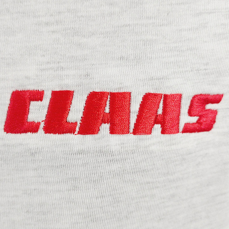 CLAAS 122cm SZARA Koszulka haftowane logo bawełna