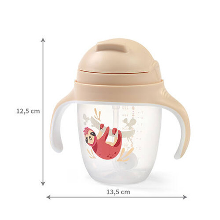 Babyono 1464/04 Kubek niekapek z obciążoną słomką 