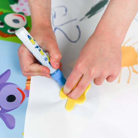 AKUKU A0638 Magiczna Mata Wodna TREFLIKOWA AKUKU + Pisaki i Szablony