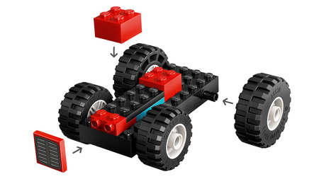LEGO City 60461 – Czerwony traktor z przyczepą i owcą