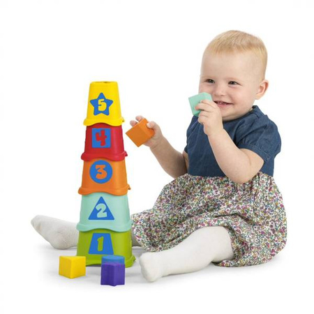 CHICCO 89741 kubeczkowa wieża z liczbami sorter