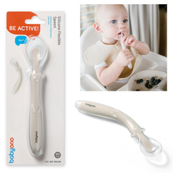 Babyono 785/04 Elastyczna Łyżeczka z Miękkiego Silikonu