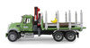 Bruder 02824 MACK z dźwigiem przyczepą i pniami