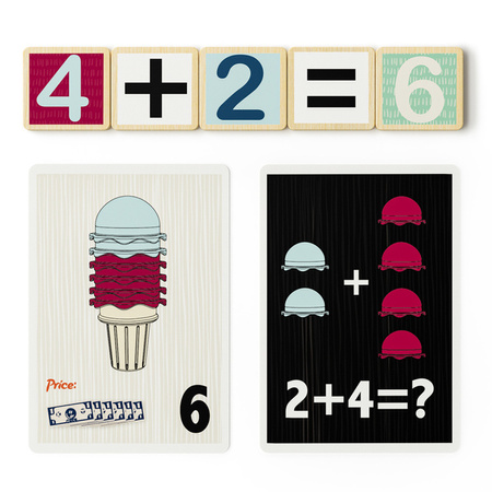 Topbright 121090 Lodziarnia matematyczna 24m+ Liczenie, kolory, 45 gałek