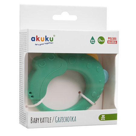 Akuku A0539 grzechotka Krokodyl BPA FREE