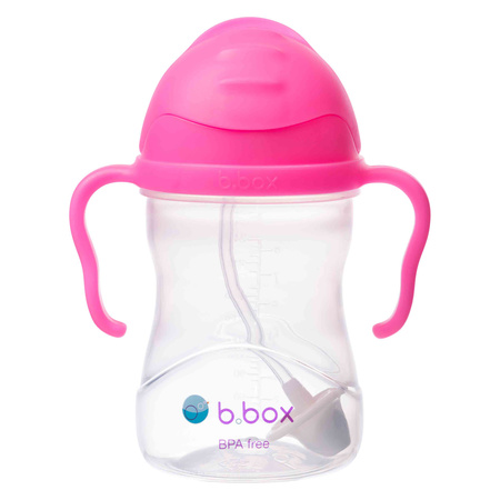 b.box 00511 Bidon ze słomką 240 ml b.box różowy granat