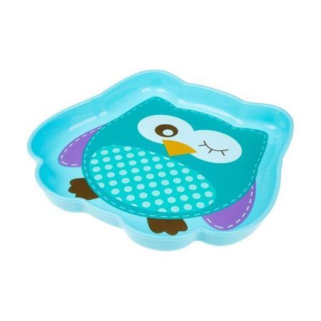 Akuku A0072 talerzyk płaski dla dzieci sowa