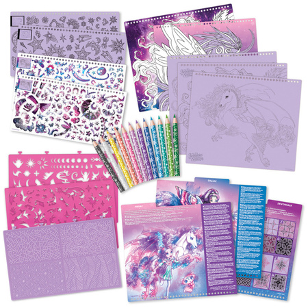 Nebulous Stars 11371 Szkicownik kredki naklejki L – Konie Firiaz & Daliaz