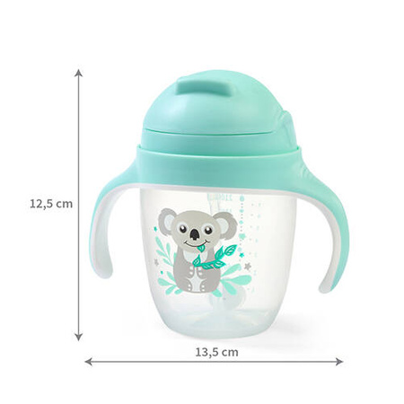 Babyono 1464/03 Kubek niekapek z obciążoną słomką 