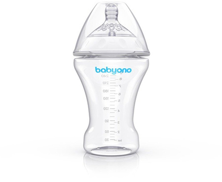 BabyOno 1451 Butelka antykolkowa NATURAL 260ml
