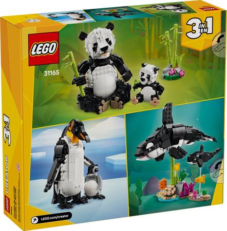 LEGO Creator 31165 Dzikie zwierzęta: rodzina pand 3w1 626 el. 8+