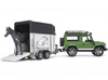 Bruder 02592 Land Rover z przyczepą figurka konia 