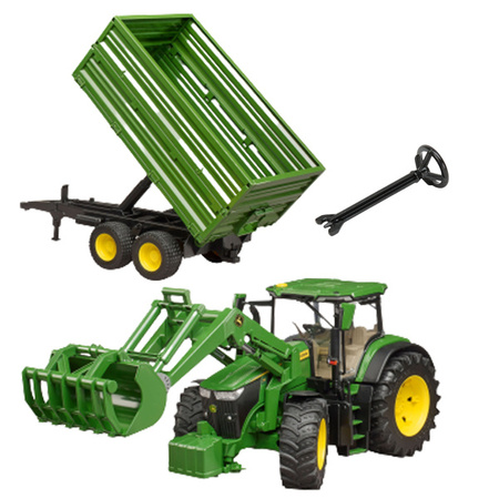 Bruder 03155 Traktor z przyczepą John Deere zestaw