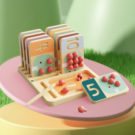 Topbright 121137 Zabawka Montessori do nauki liczenia Liczę Owoce 36m+
