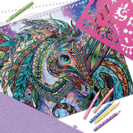 Nebulous Stars 11371 Szkicownik kredki naklejki L – Konie Firiaz & Daliaz