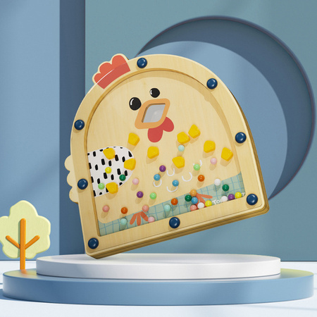 Topbright 121138 Drewniana gra zręcznościowa Nakarm kurę – 36 mies.+