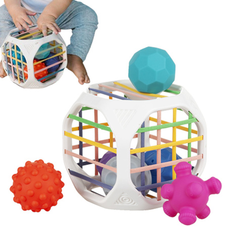 Babyono 1582 Zabawka sensoryczna CUBE BOX dla dzieci 18m+