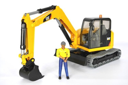 Bruder 02466 koparka na gąsienicach Cat z figurką