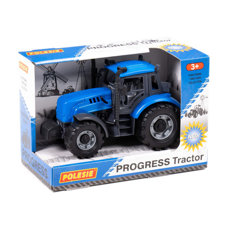 Polesie 91215 Traktor "Progress" Inercyjny Niebieski 1+ w Pudełku