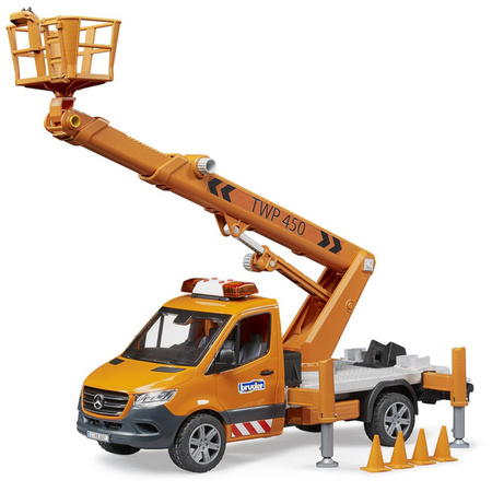 Bruder 02679 Mercedes-Benz Sprinter podnośnik koszowy z modułem dźwiękowym 