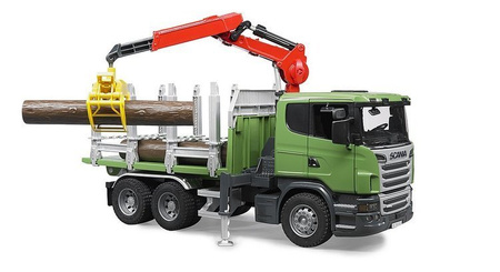 Bruder 03524 Scania ciężarówka do drzewa żurawiem 