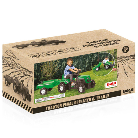 Dolu DL8246 Traktor na pedały z przyczepą