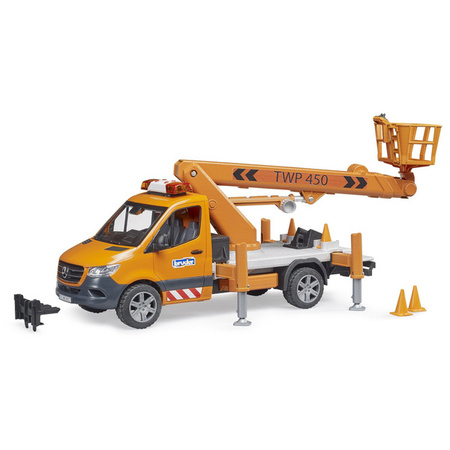Bruder 02679 Mercedes-Benz Sprinter podnośnik koszowy z modułem dźwiękowym 