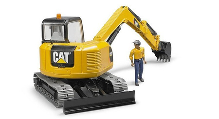 Bruder 02466 koparka na gąsienicach Cat z figurką