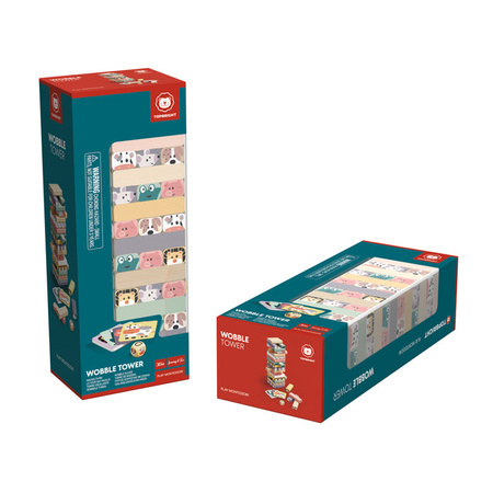 Topbright 120314 Gra zręcznościowa Jakie to zwierzę? Układanie wieży - 36 mies.+