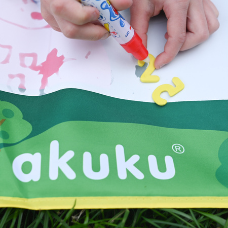 AKUKU A0638 Magiczna Mata Wodna TREFLIKOWA AKUKU + Pisaki i Szablony