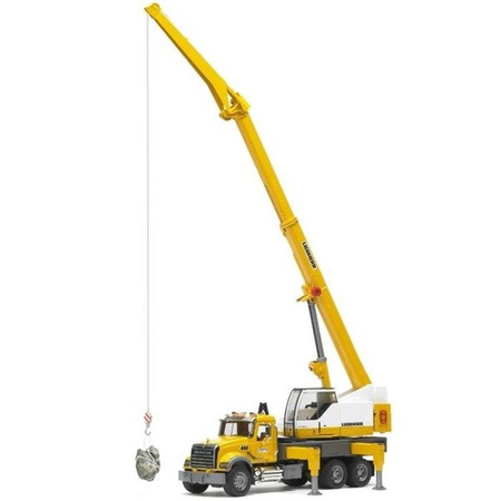 Bruder 02818 Mack dźwig Liebherr 1,3m
