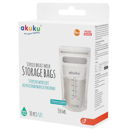 AKUKU A0011 WORECZKI TOREBKI PRZECHOWYWANIA POKARMU x30