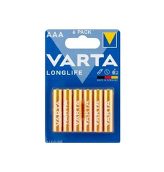 Baterie alkaliczne VARTA Longlife AAA / LR3 – opakowanie 6 sztuk