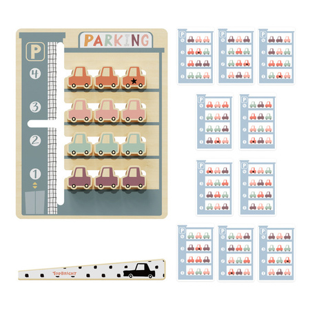 Topbright 121136 Układanka logiczna Parking 36m+ Zestaw z autkami i kartami