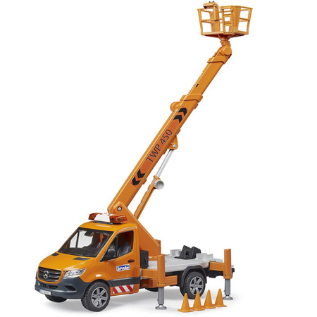 Bruder 02679 Mercedes-Benz Sprinter podnośnik koszowy z modułem dźwiękowym 