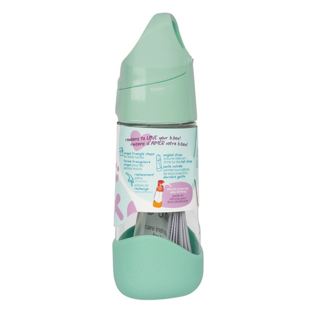 b.box 00882 Butelka tritanowa ze słomką 450 ml b.box Spearmint
