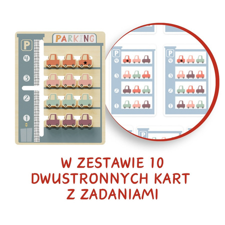 Topbright 121136 Układanka logiczna Parking 36m+ Zestaw z autkami i kartami