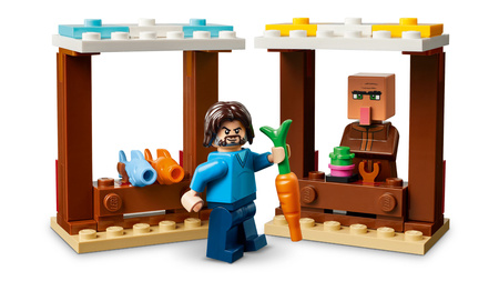 LEGO Minecraft 21273 Atak balonowego Ghasta na wioskę 555 el 10+