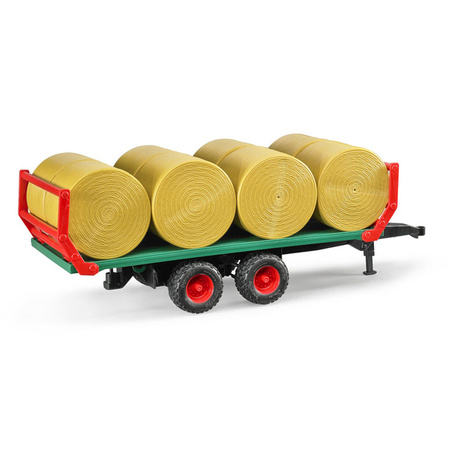 Bruder 02220 Przyczepa do transportu siana + 8 bel