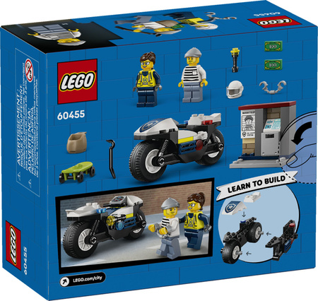 Lego City 60455 Pościg na motocyklu policyjnym