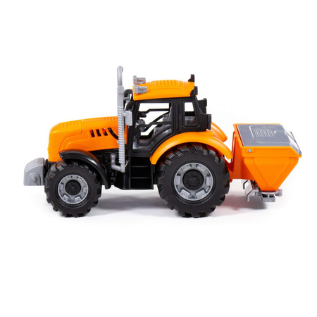 Polesie 91246 Traktor Progress z Siewnikiem Inercyjny Pomarańczowy 3+