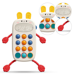 Babyono 1580 Zabawka sensoryczna RABBIT, gryzak, rozwój motoryki