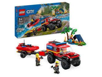 LEGO CITY 60412 Terenowy wóz strażacki z łodzią ratunkową