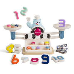 Topbright 121089 Zabawka edukacyjna Głodny Miś – Waga Szalkowa Montessori