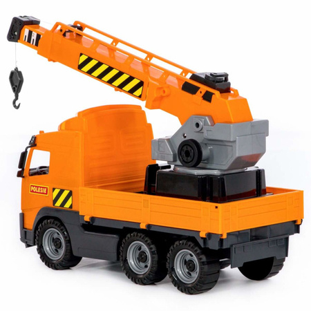 Polesie 8824 Ciężarówka Volvo Dźwig z Platformą