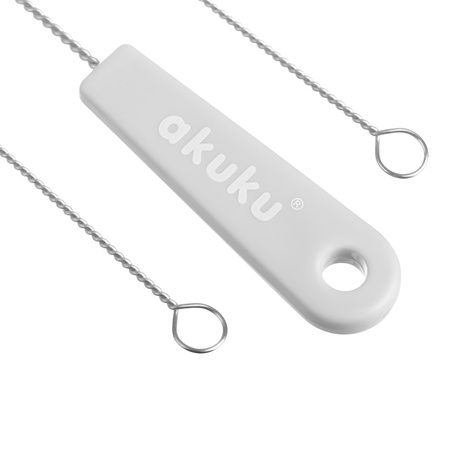 AKUKU A0344 SZARA szczoteczki do czyszczenia słomek