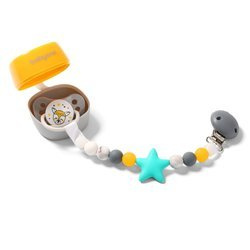 Babyono 719/02 Zawieszka do smoczka silikon NATURA