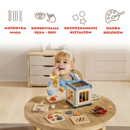 Topbright 121134 Kostka edukacyjna 10w1 12m+ | Mistrz motoryki małej