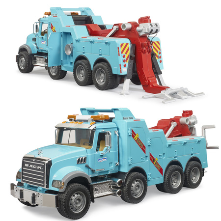 Bruder 02831 MACK Granite Laweta Pojazd Ratunkowy z modułem świetło-dźwięk